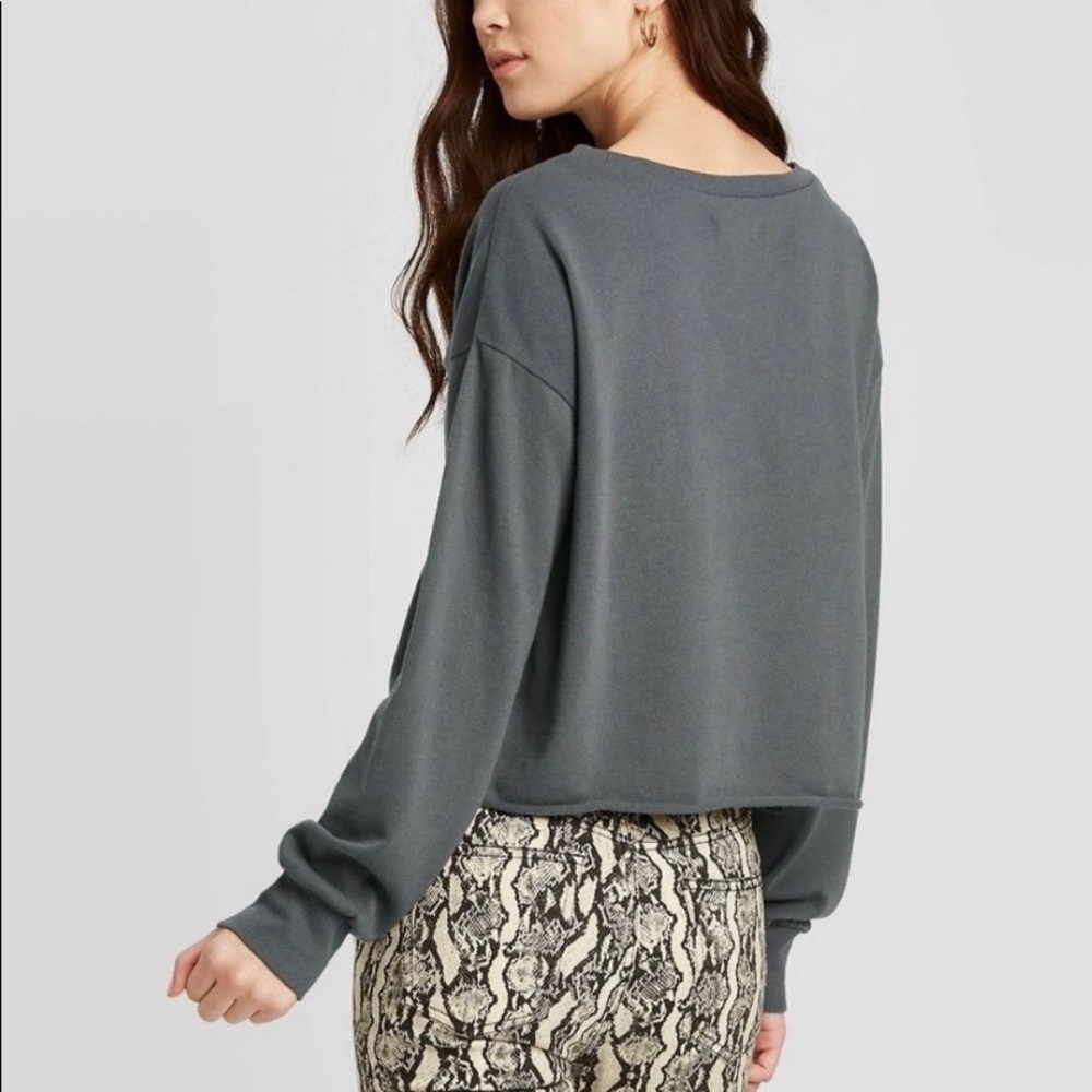 Grayson Threads “Girl Magic” Cropped Crew Neck M View 2